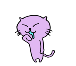 Cat of few words sticker #7632660