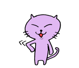 Cat of few words sticker #7632662