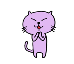 Cat of few words sticker #7632668