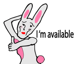 Depressed Usagi( English Version) sticker #7633099