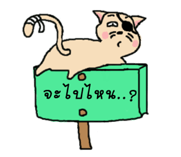 Ask?..(I am a cat) sticker #7633143