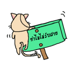 Ask?..(I am a cat) sticker #7633169
