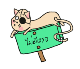 Ask?..(I am a cat) sticker #7633179