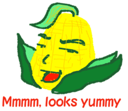 Vegetables and fruit friend sticker #7634108
