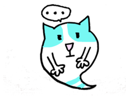Cat ghost, Mikeshima Mr. sticker #7634244