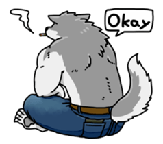 Therianthrope and Human sticker #7634810