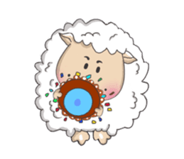 Sheep enjoy life sticker #7634960