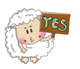 Sheep enjoy life sticker #7634964
