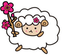 Kawai Cute Unique Awesome Sheep Sticker2 sticker #7635464