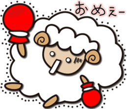 Kawai Cute Unique Awesome Sheep Sticker2 sticker #7635466