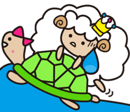 Kawai Cute Unique Awesome Sheep Sticker2 sticker #7635471