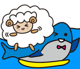Kawai Cute Unique Awesome Sheep Sticker2 sticker #7635477