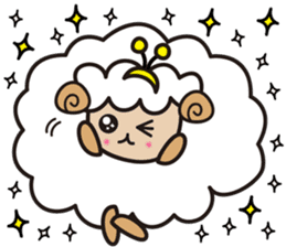 Kawai Cute Unique Awesome Sheep Sticker2 sticker #7635492