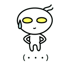Mayonnaise & Alien sticker #7636332