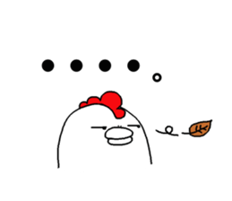 Humorous chicken Kansai Osaka dialect sticker #7636971