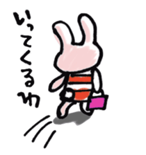 Kansai dialect pinkrabbit sticker #7637164