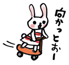 Kansai dialect pinkrabbit sticker #7637165