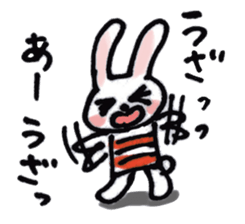 Kansai dialect pinkrabbit sticker #7637168