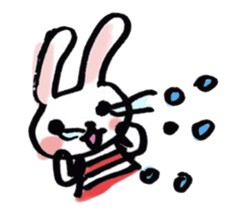 Kansai dialect pinkrabbit sticker #7637170