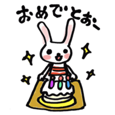 Kansai dialect pinkrabbit sticker #7637174