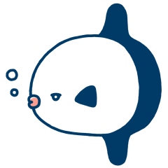 Simple and cute Mola mola (English Ver.)