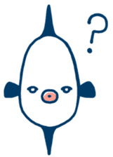 Simple and cute Mola mola (English Ver.) sticker #7637182
