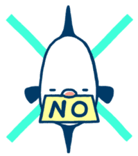 Simple and cute Mola mola (English Ver.) sticker #7637185