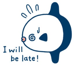 Simple and cute Mola mola (English Ver.) sticker #7637187