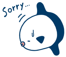 Simple and cute Mola mola (English Ver.) sticker #7637189