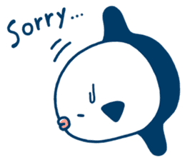 Simple and cute Mola mola (English Ver.) sticker #7637189