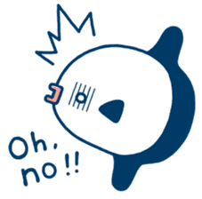 Simple and cute Mola mola (English Ver.) sticker #7637190