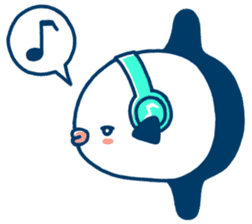 Simple and cute Mola mola (English Ver.) sticker #7637191