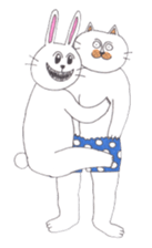 Neko Taro and Usa Goro sticker #7637514