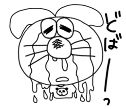 The rabbit which is one's own pace 2 sticker #7637679