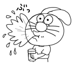 The rabbit which is one's own pace 2 sticker #7637685