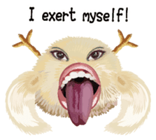 Chick of the big mouth English version sticker #7638267
