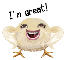 Chick of the big mouth English version sticker #7638271