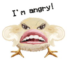 Chick of the big mouth English version sticker #7638273