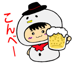 Christmas fairy  snowboy sticker #7639192