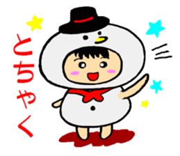 Christmas fairy  snowboy sticker #7639209