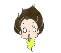 Various expression of girl stickers! sticker #7639249