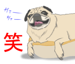 Pug dog Sticker vol.2 sticker #7639781
