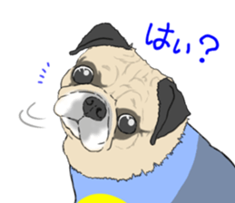 Pug dog Sticker vol.2 sticker #7639782