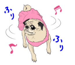 Pug dog Sticker vol.2 sticker #7639784