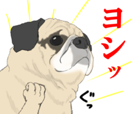 Pug dog Sticker vol.2 sticker #7639790