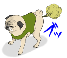 Pug dog Sticker vol.2 sticker #7639799