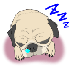 Pug dog Sticker vol.2 sticker #7639802