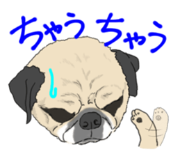 Pug dog Sticker vol.2 sticker #7639806