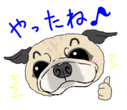 Pug dog Sticker vol.2 sticker #7639807