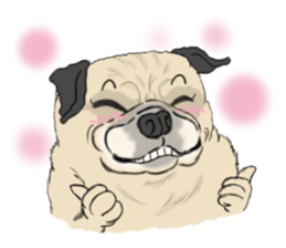 Pug dog Sticker vol.2 sticker #7639810